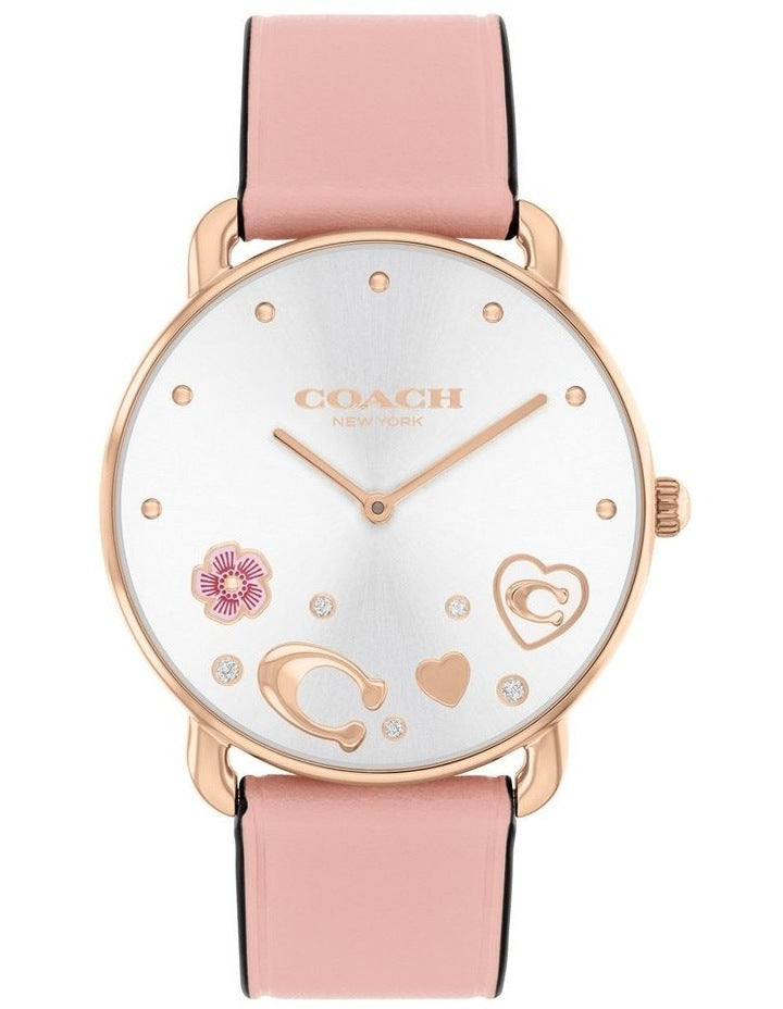 Elliot Stainless Steel Dial Watch in Pink