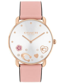 Elliot Stainless Steel Dial Watch in Pink