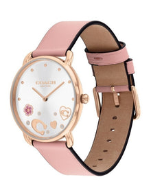 Elliot Stainless Steel Dial Watch in Pink