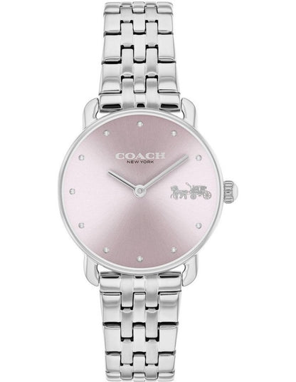 Elliot Ionic Plated Thin Steel Dial Watch in Silver