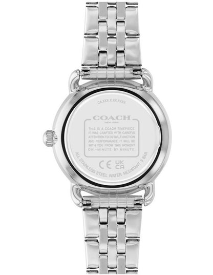 Elliot Ionic Plated Thin Steel Dial Watch in Silver