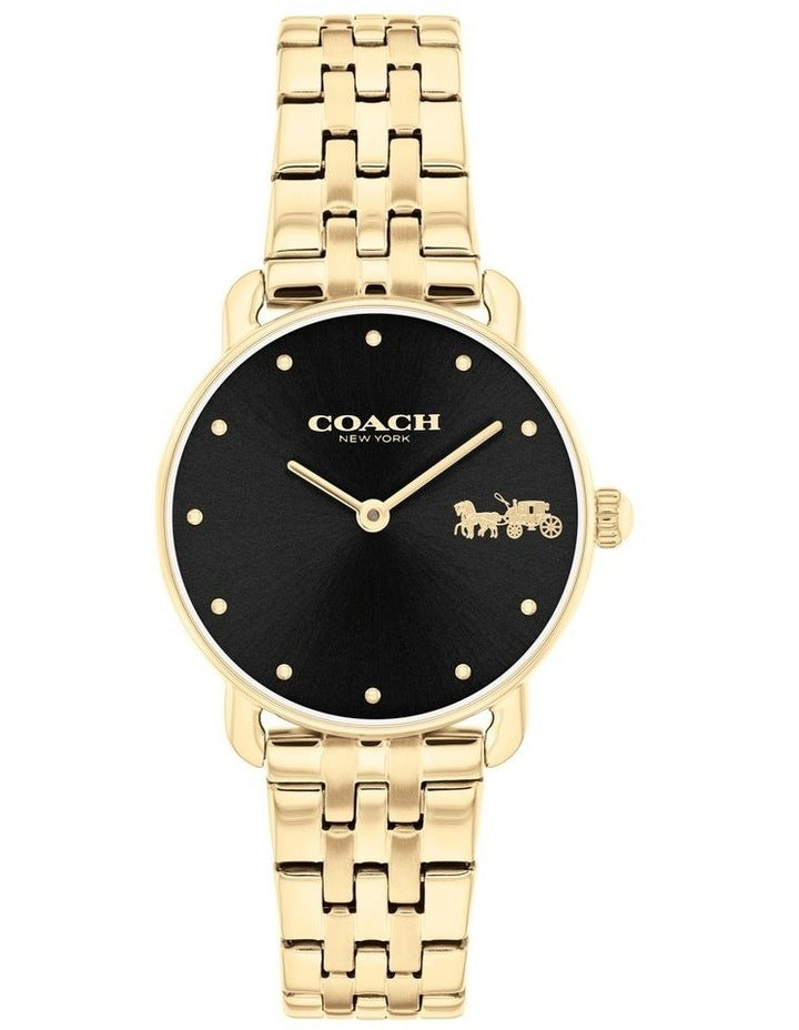 Cass Ionic Plated Steel and Plastic and Crystals Dial Watch in Multi
