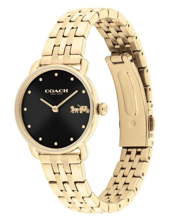 Cass Ionic Plated Steel and Plastic and Crystals Dial Watch in Multi