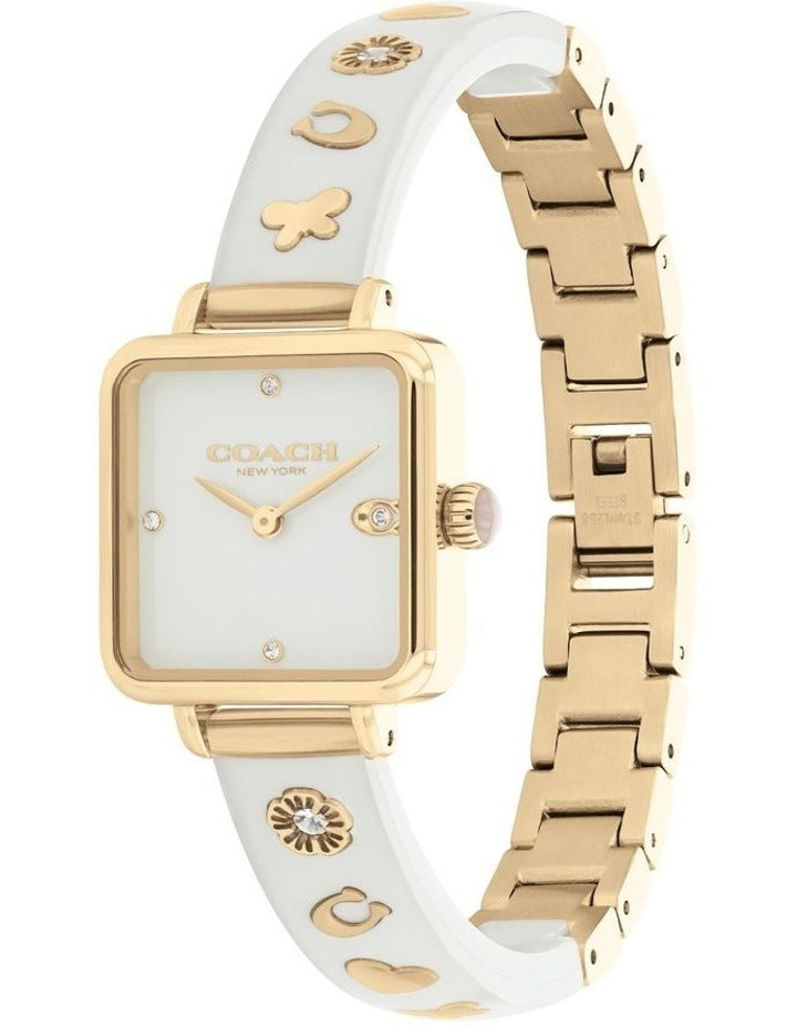 Cass Ionic Plated Dial Watch in Gold