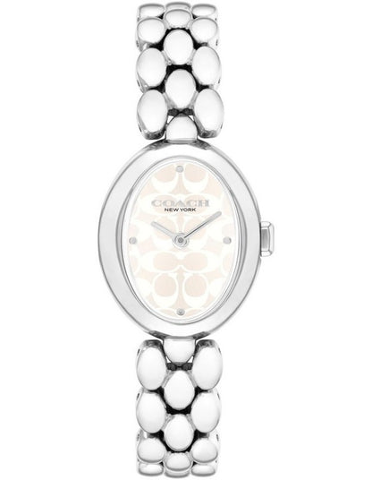 Sammy Ionic Plated Thin Steel Dial Watch in Silver