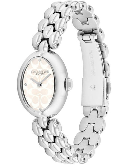 Sammy Ionic Plated Thin Steel Dial Watch in Silver