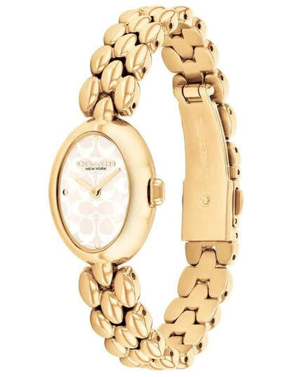 Sammy Stainless Steel and Ionic Plated Thin Steel Dial Watch in Gold