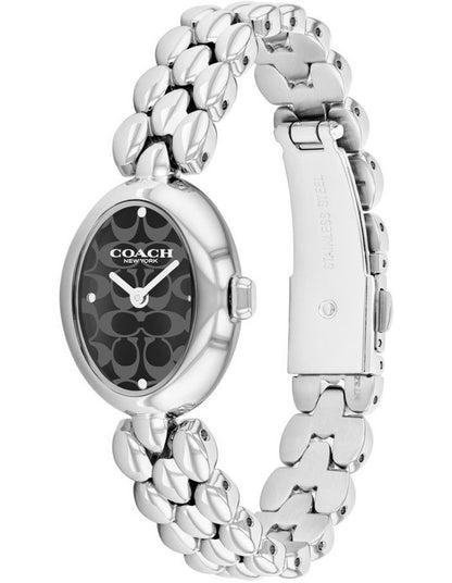 Sammy Calfskin Dial Watch in Black