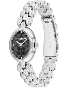 Sammy Calfskin Dial Watch in Black