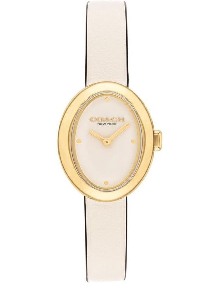 Sammy Calfskin Dial Watch in Chalk
