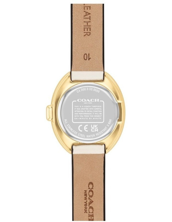Sammy Calfskin Dial Watch in Chalk