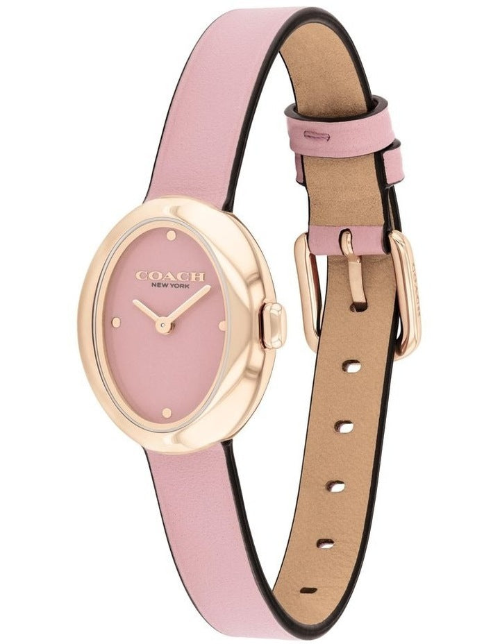 Sammy Blush Calfskin Dial Watch in Blush