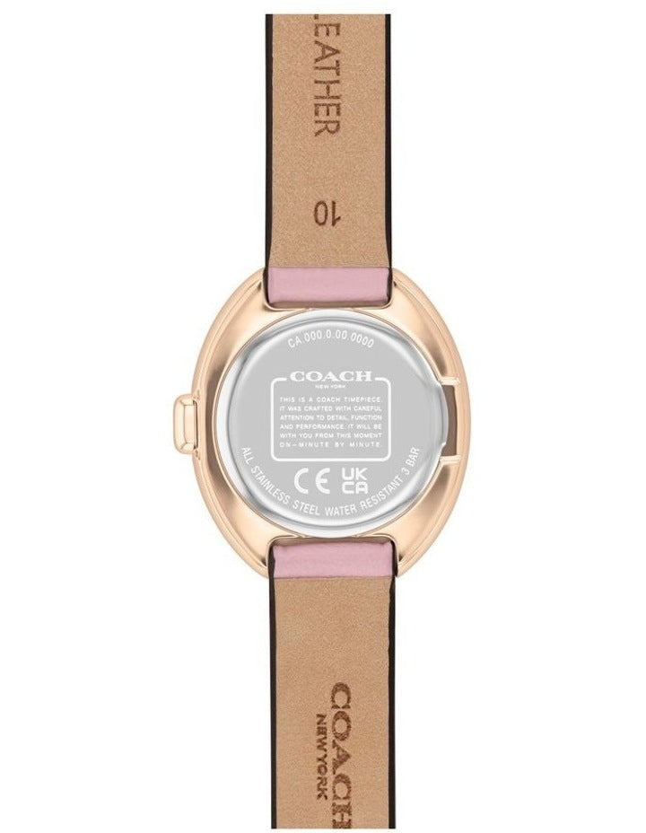 Sammy Blush Calfskin Dial Watch in Blush