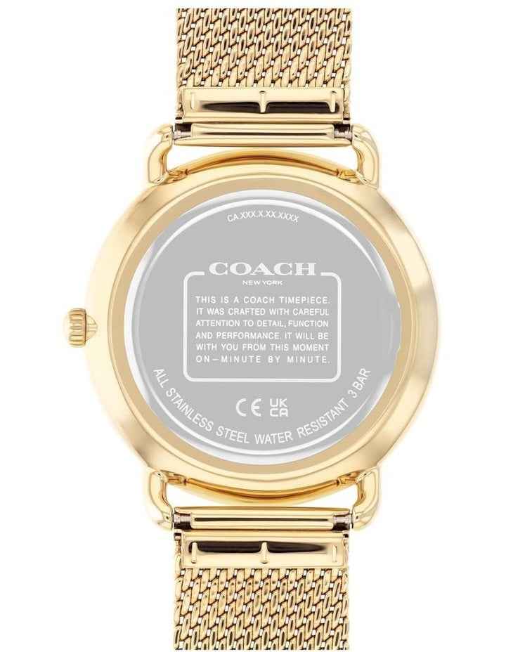 Elliot Ionic Plated Thin Steel Dial Watch in Black