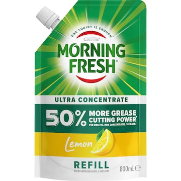 Morning Fresh Refill Lemon Dishwashing Liquid Washing Up 800mL