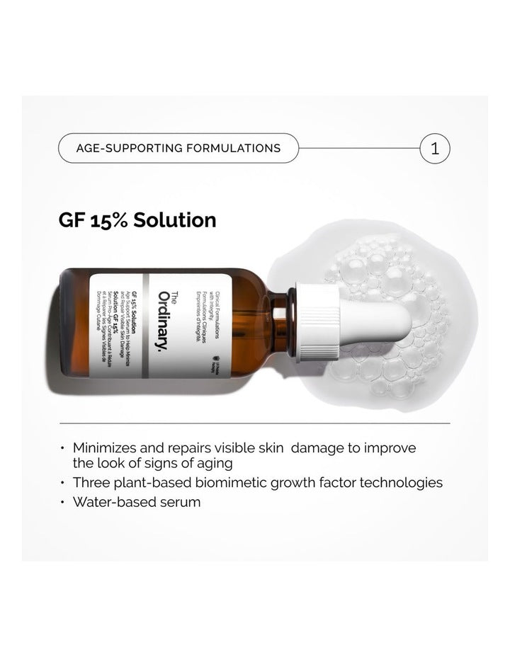 GF 15% Solution Serum for Visible Skin Repair and Wrinkles 30ml