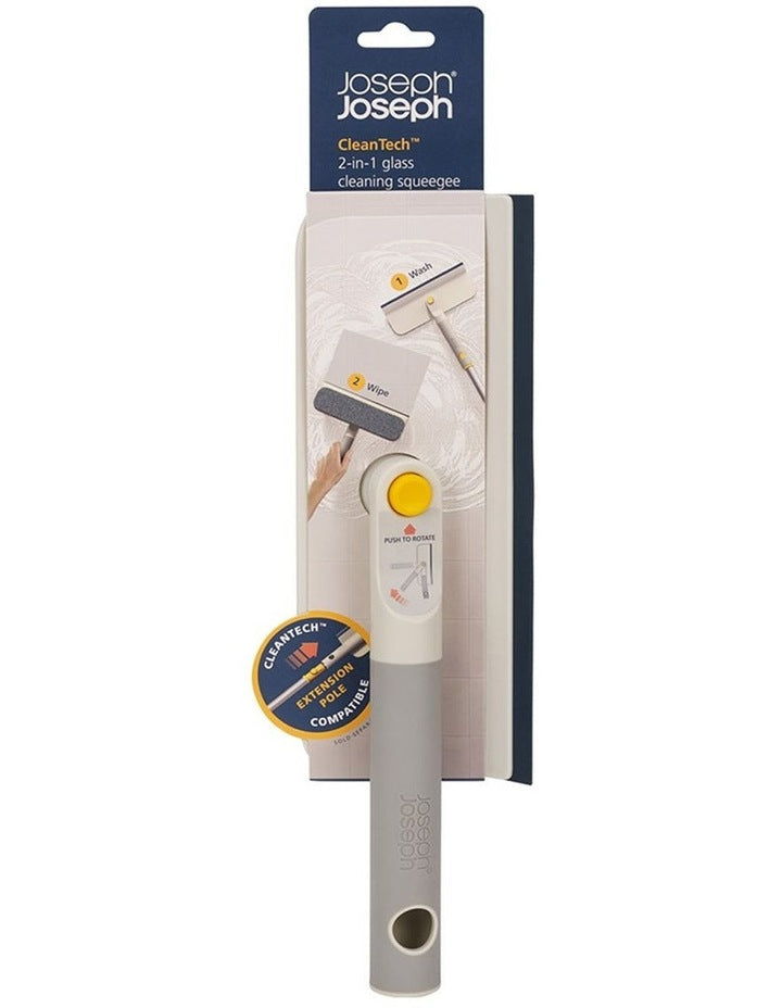 CleanTech 2-in-1 Glass Cleaning Squeegee in Light Stone