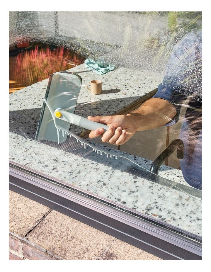 CleanTech 2-in-1 Glass Cleaning Squeegee in Light Stone
