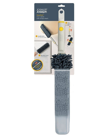 CleanTech Duster with Storage Sheath in Light Stone
