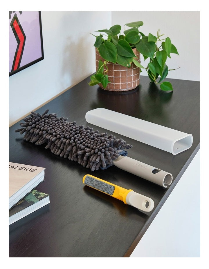 CleanTech Duster with Storage Sheath in Light Stone