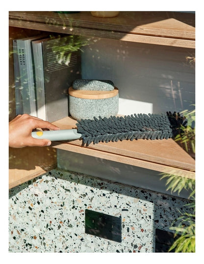 CleanTech Duster with Storage Sheath in Light Stone