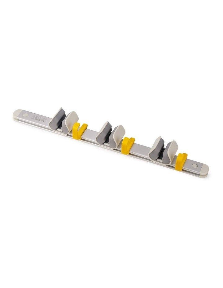CleanTech Cleaning Tool Storage Rail in Silver