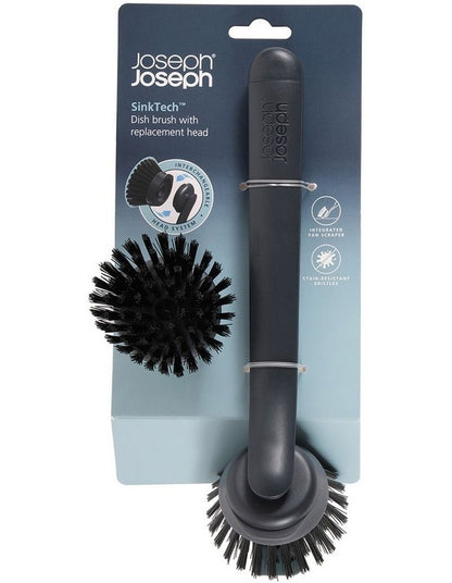 Dish Brush With Replacement Head in Graphite