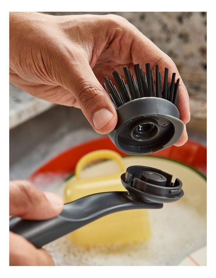 Dish Brush With Replacement Head in Graphite