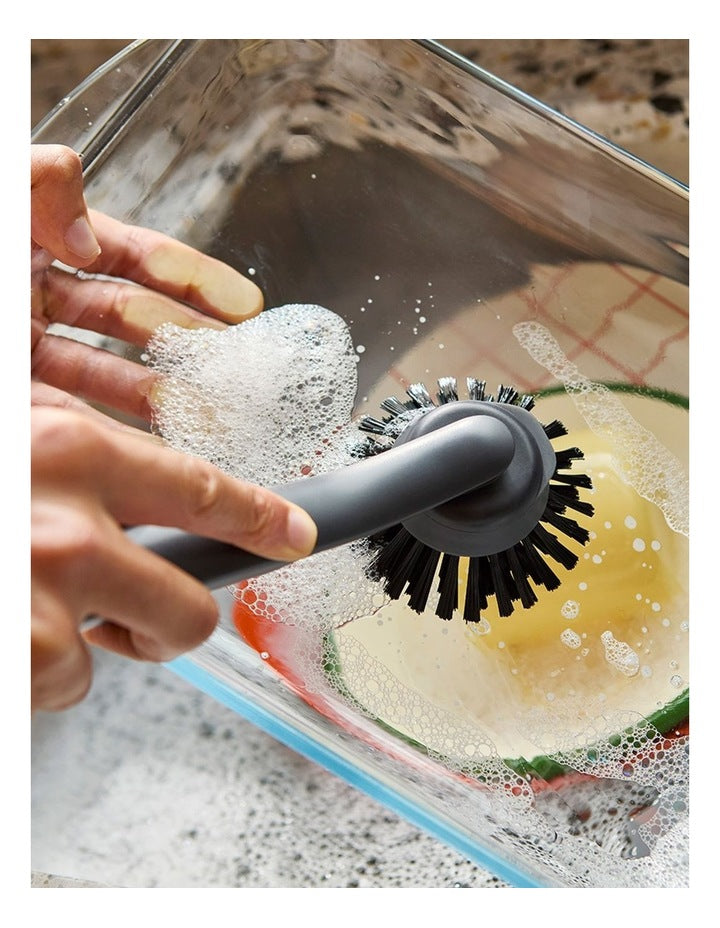 Dish Brush With Replacement Head in Graphite