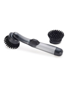 SinkTech Soap Dispenser Brush with Replacement Head in Black