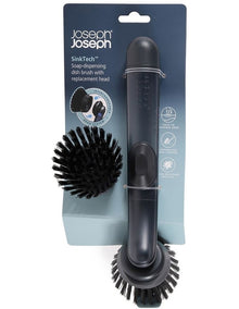 SinkTech Soap Dispenser Brush with Replacement Head in Black