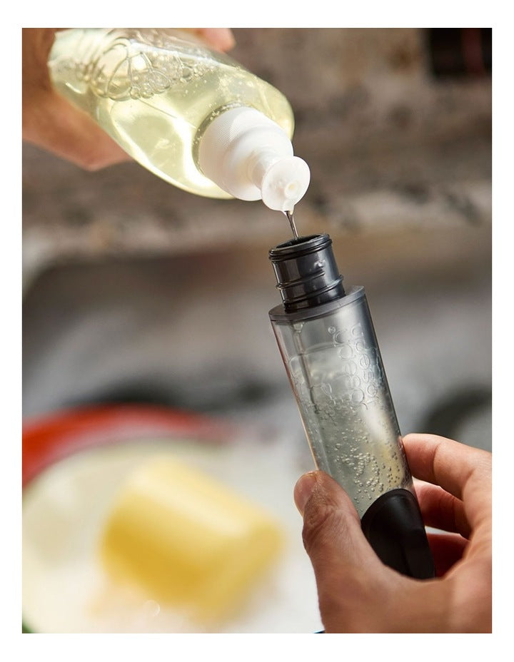 SinkTech Soap Dispenser Brush with Replacement Head in Black