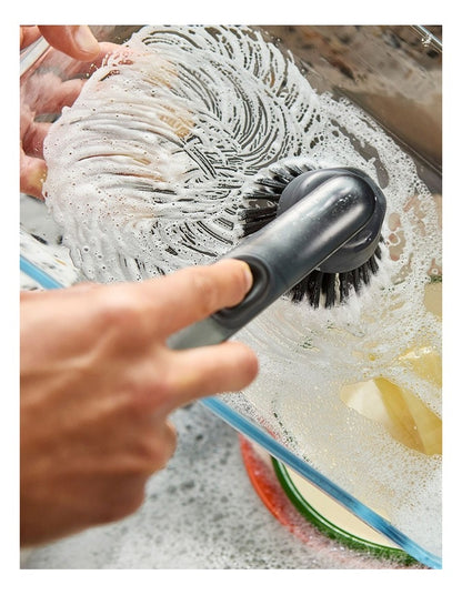SinkTech Soap Dispenser Brush with Replacement Head in Black