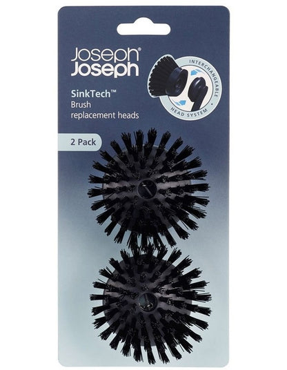 SinkTech Brush Replacement Heads 2Pack in Black