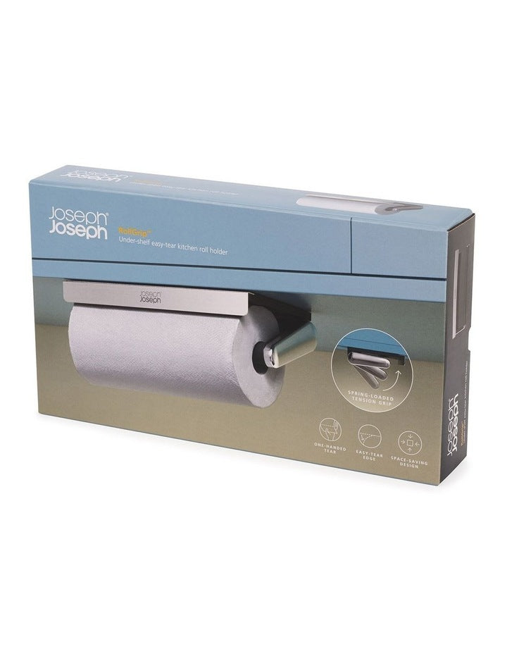 RollGripa Easy-Tear Kitchen Roll Holder in Graphite