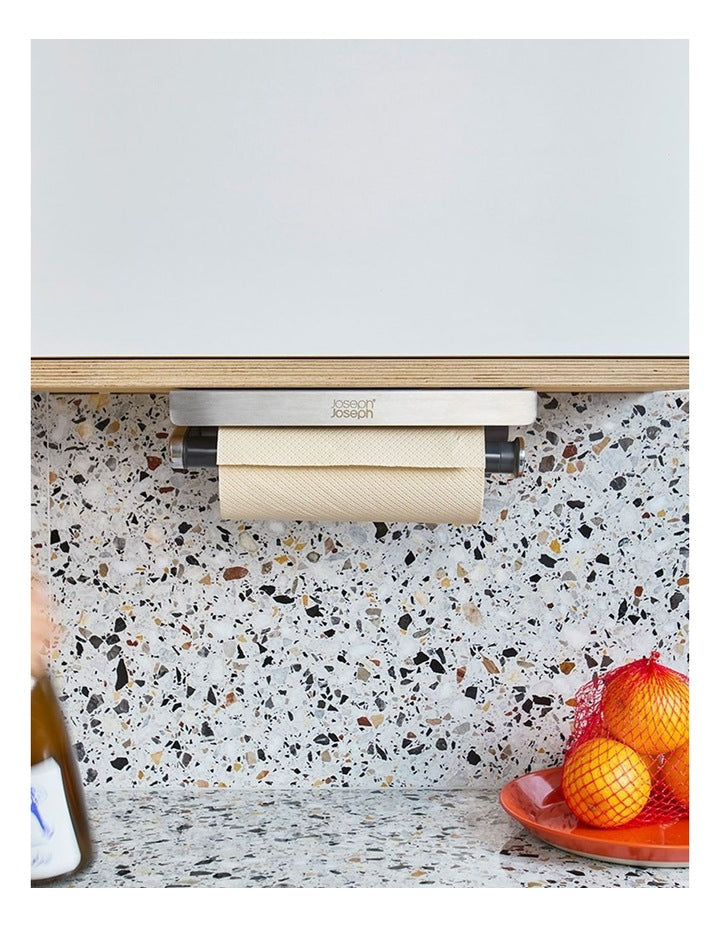 RollGripa Easy-Tear Kitchen Roll Holder in Graphite