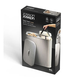 Tota Luxe Laundry Basket 90L in Ecru