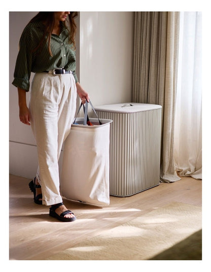 Tota Luxe Laundry Basket 90L in Ecru