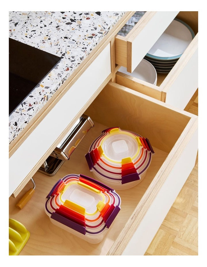 Nest Lock Round Box 4 Pieces in Multi