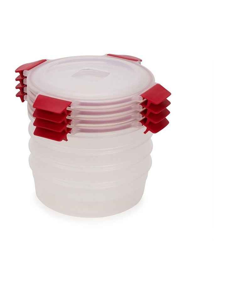 Nest Lock Round Box 4 Piece in Multicolour