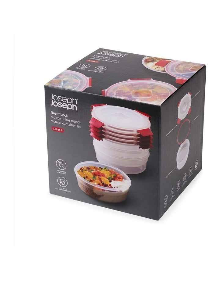Nest Lock Round Box 4 Piece in Multicolour