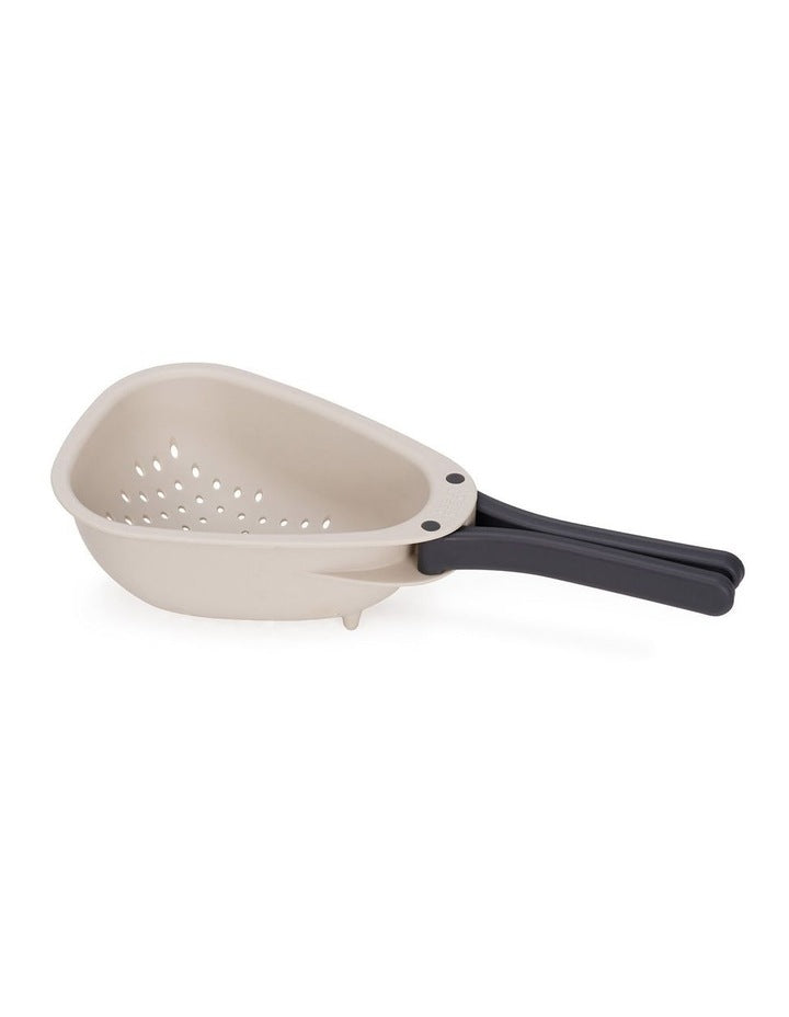 Droplet Mini Small Folding Colander in Stone