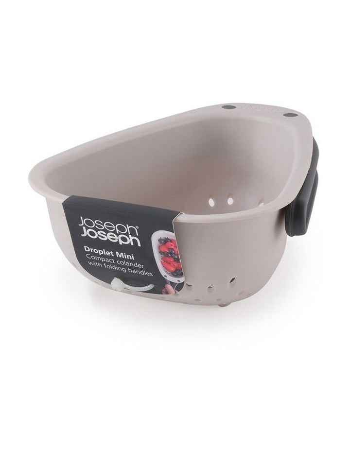Droplet Mini Small Folding Colander in Stone