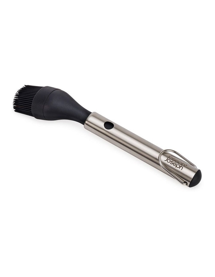 GrillOut Bbq Basting Brush with Retractable Head in Stainless Steel