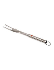 GrillOut BBQ Fork with Retractable Head in Stainless Steel