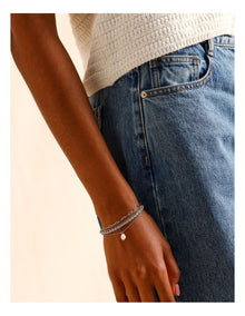 Chain Bracelet Set in Silver