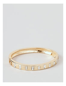 Stone Bangle in Gold