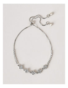 Clover Charms Bracelet in Silver