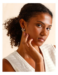 Hoop Earrings 3 Pack in Gold