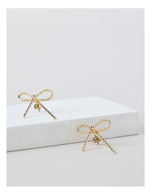 Bow Stud in Gold